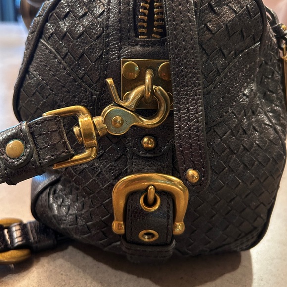 Lockheart Black Leather Satchel - Picture 4 of 10